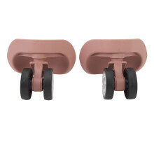 Universal Rose Gold Luggage Replacement Wheel ABS Rubber Quiet Wear-Resistant