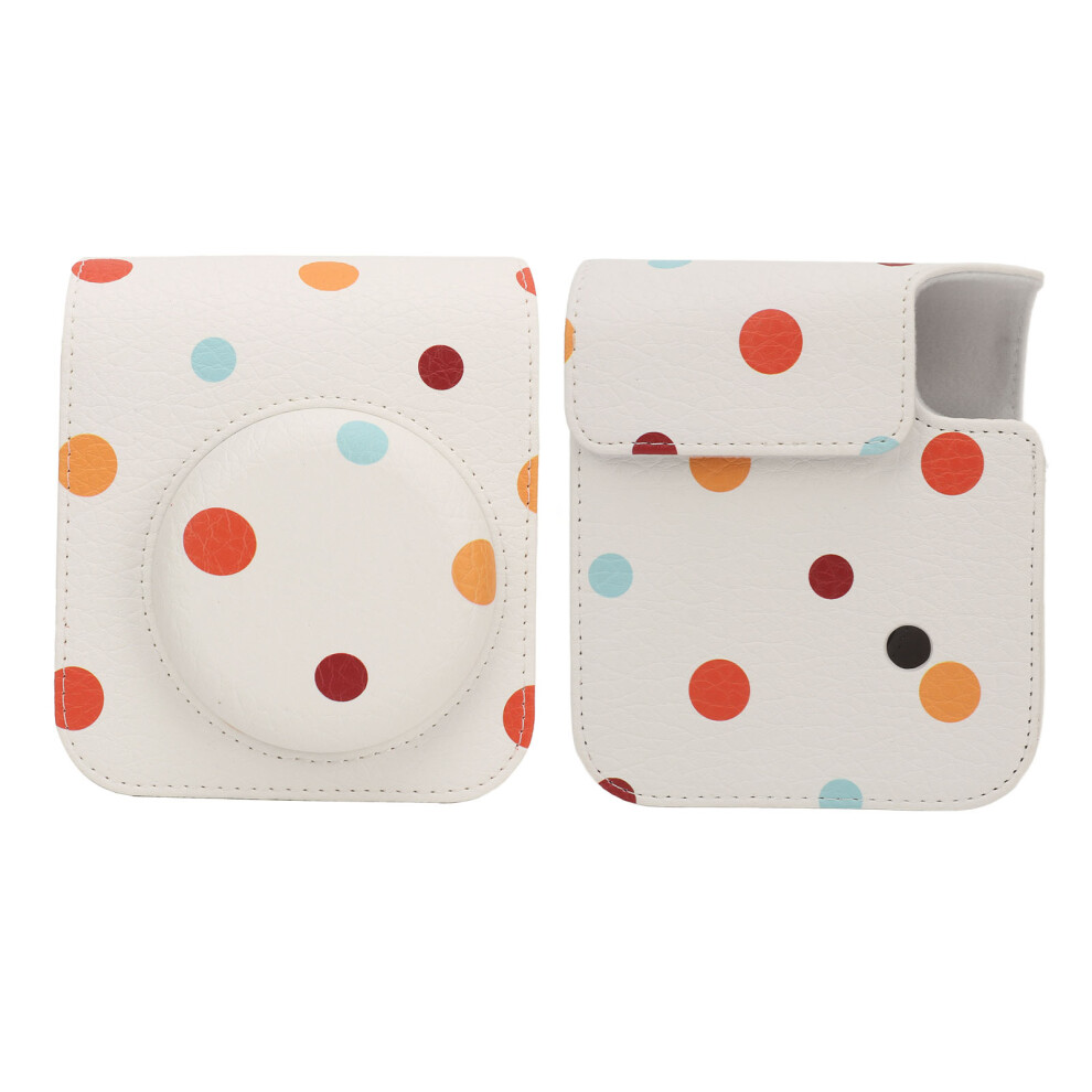 Pu Instant Camera Bag For Instax Mini 12, Dotted, Adjustable Strap 8181331920471