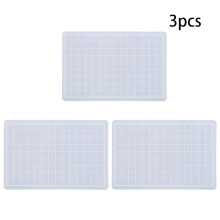 3PCs Translucent Cutting Mat Non slip Cut Board