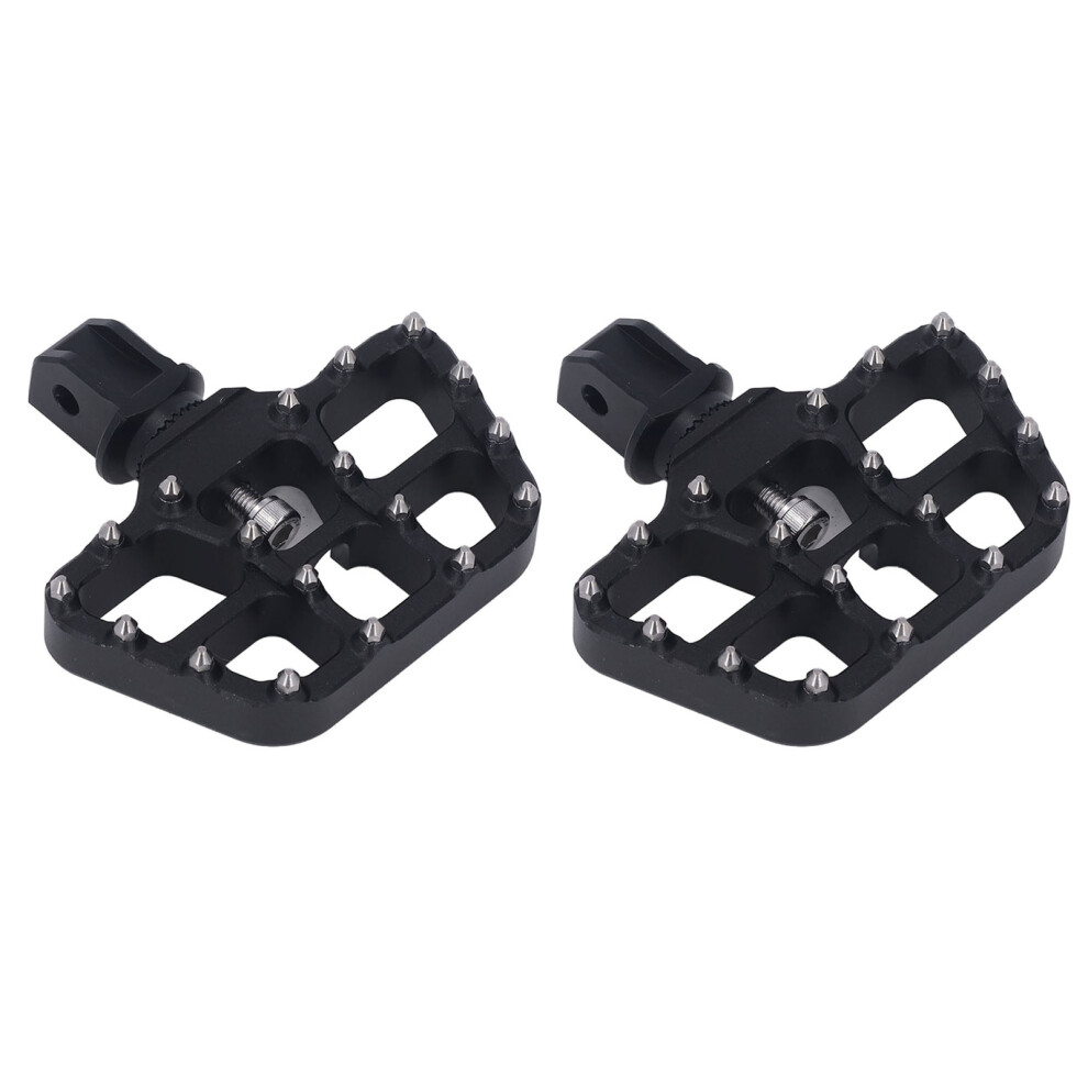 1 Pair Motorcycle Rear Foot Pegs Cnc Aluminum Silver 9121376130571