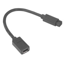 IEEE1394 Firewire Cable 800Mbps 7.9in Female to Male 6Pin to 9Pin