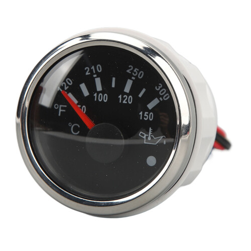 52MM Oil Temperature Gauge 50-150C Silver