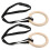 1 Pair Wooden Gymnastic Rings with Adjustable 5