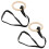 1 Pair Wooden Gymnastic Rings with Adjustable 6
