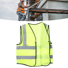 High Visibility Reflective Safety Vest with Multi Pockets & Breathable Mesh