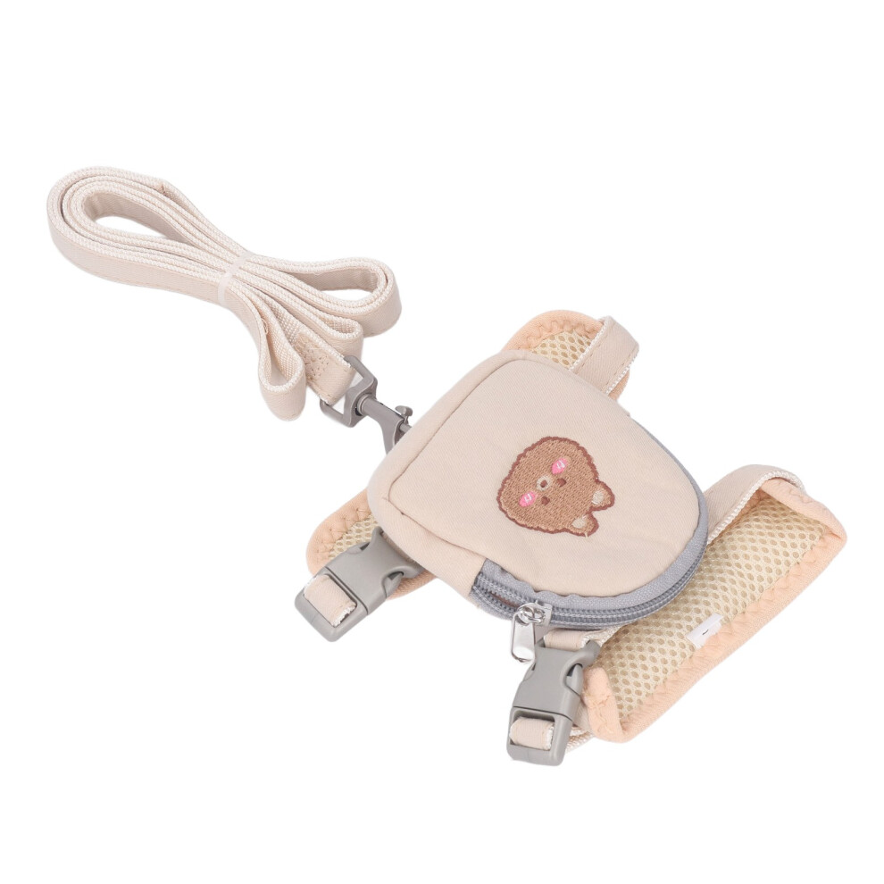 Durable Polyester Cotton Backpack Harness with Leash - Ideal for Small Pets