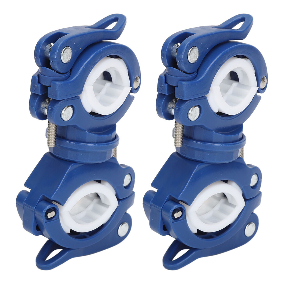 Blue/White & Cane Holder 360 Rotation For Walkers & Wheelchairs Set