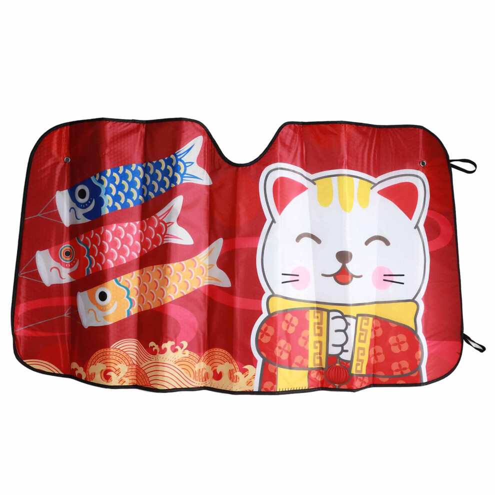 Car Windshield Sun Shade Cartoon Cute Car Front 9121376132599
