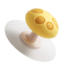 Silicone Toilet Lid Handle Yellow, Anti Slip, 5x3cm, Kids Safe
