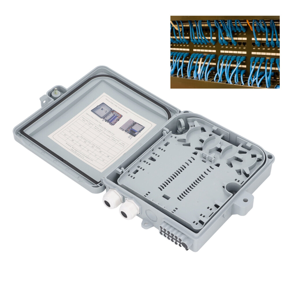 Optical Fiber Distribution Box 12 Core Waterproof Sc Fc Plc Splitter Housing 4351331940807