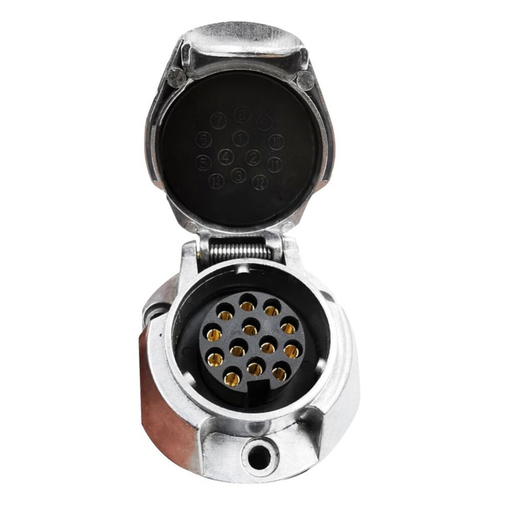 13 Pin Trailer Socket 12V Aluminum Alloy Female 9121376133671