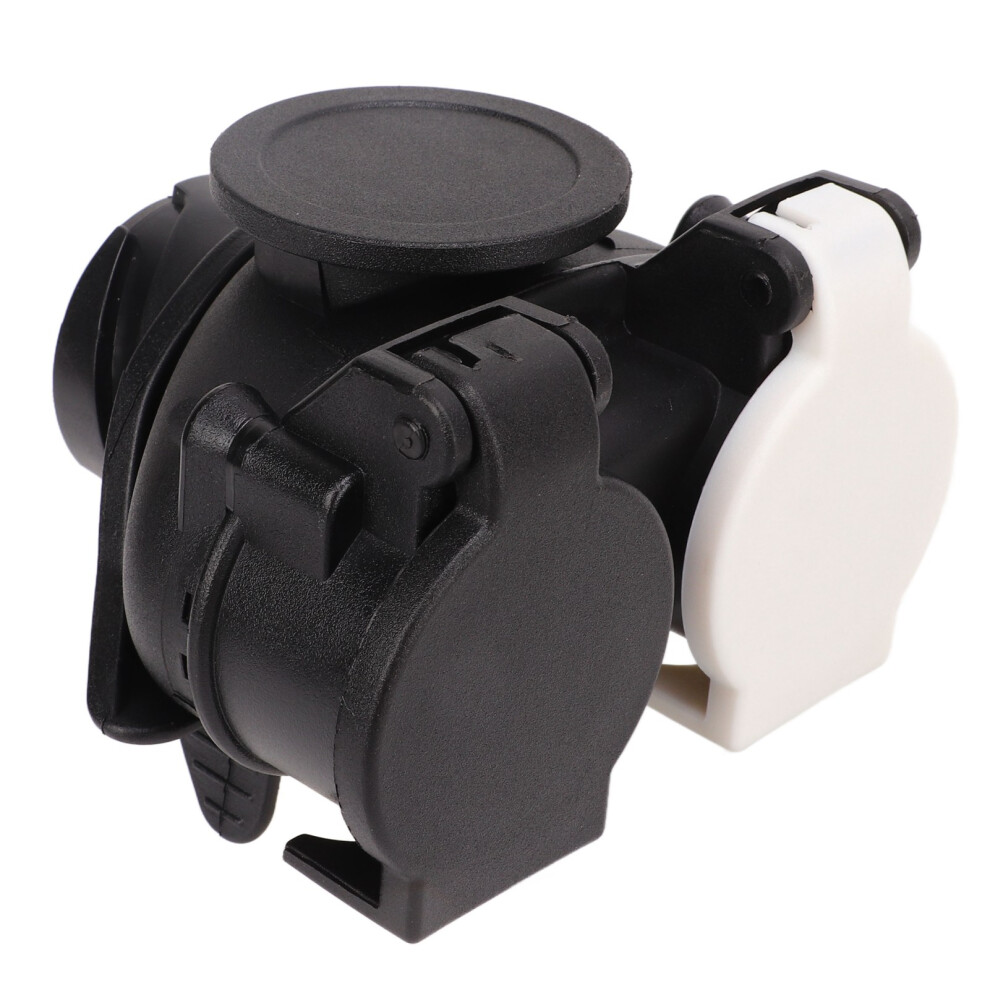 13 Pin To 7 Pin Trailer Plug Adapter Dual Socket 9121376133749