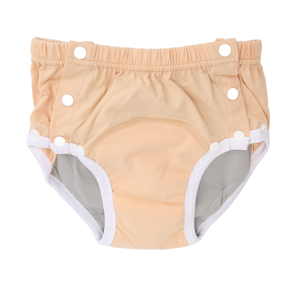Washable Adult Cloth Diaper Leakage Proof Breathable Cotton Nappy Orange S