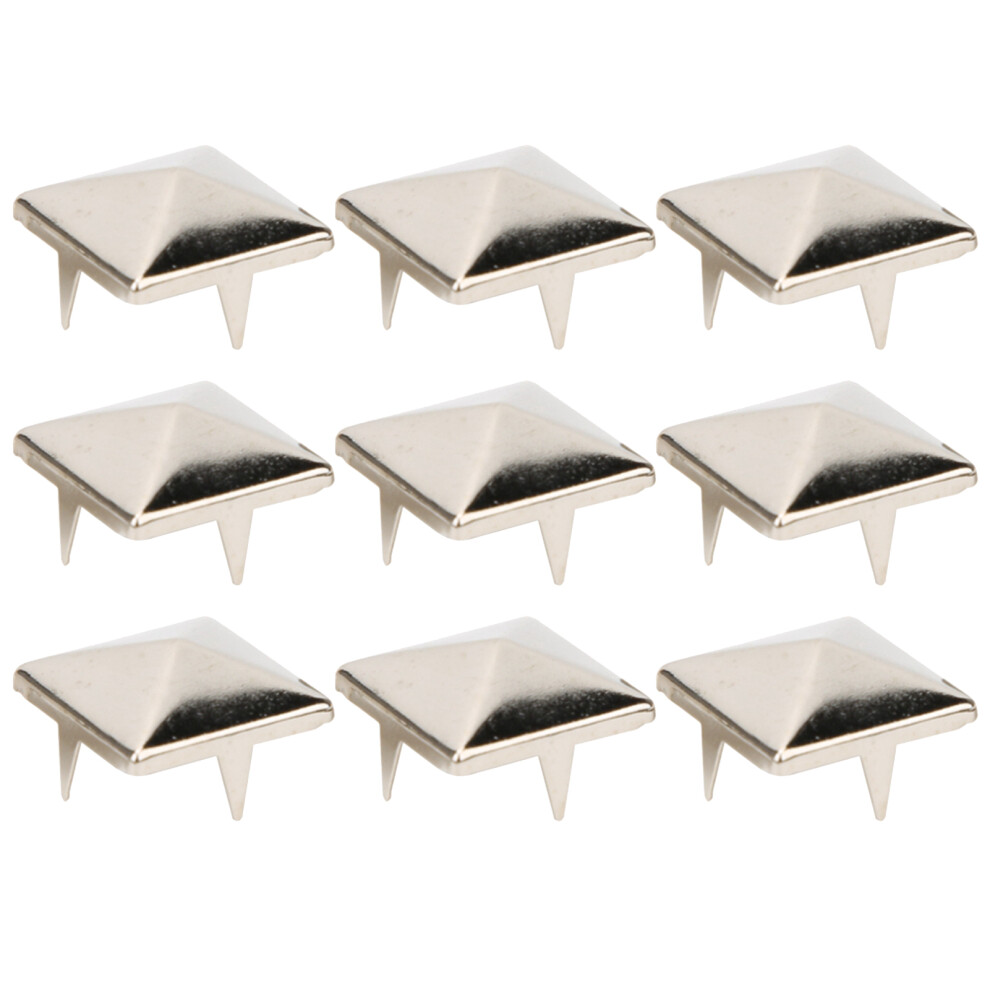 100Pcs Square Pyramid Punk Rivets 4 Claw Metal 9121376133985