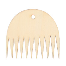11 Teeth Wooden Weaving Comb Tapestry Weaving Loom
