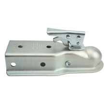 Straight Tongue Trailer Coupler 2in Hitch Ball 3in