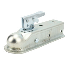 Straight Tongue Trailer Coupler 50mm Hitch Ball