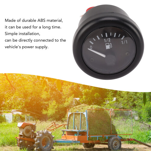 Fuel Level Gauge 24V Pointer Type ABS Meter 2