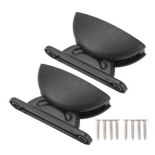 Secure Your RV Doors: Black Arc Shape Door Retainer Kit for Motorhomes 2