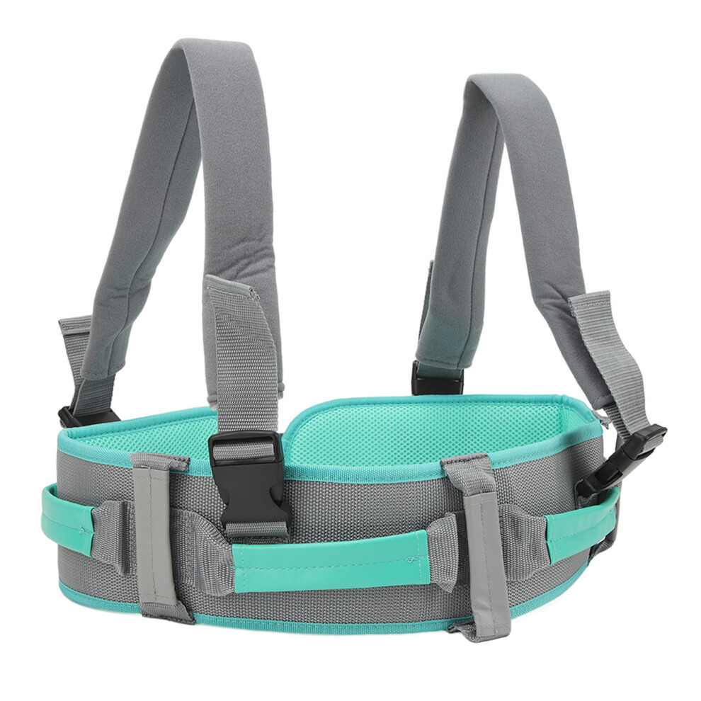 Green Elderly Gait Belt With Thickened Strap Safety Walking Aid