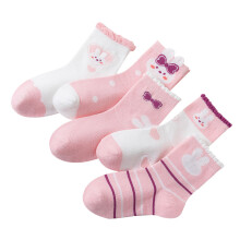 Breathable Baby Mid Calf Socks Cotton Rabbit 20-23cm For Toddler & Kids