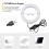 Black Dimmable Ring Light 40cm Tripod 16cm 322g 7