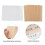 100 Pcs Vegetable Parchment 16x6cm Rubber Stamp 6