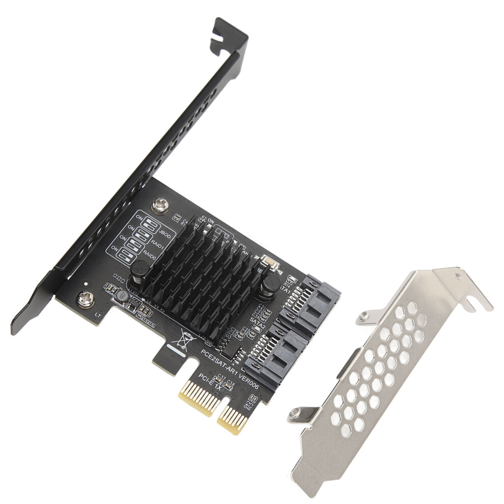 Pcie To Sata3.0 Expansion Card 2 Ports 6Gbps Raid Controller For Windows/Linux 4061331962357