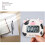 Digital Kitchen Timer White Cow Cartoon 85 g Stand 6