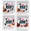 Digital Kitchen Timer White Cow Cartoon 85 g Stand 4