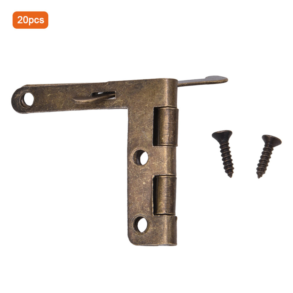 20Pcs Angle Support Spring Hinge Iron Hardware 9121376137280