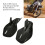 Universal Black ABS Motorcycle Handguards Windproof Shatterproof Protector 3