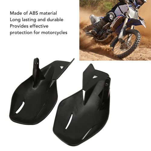 Universal Black ABS Motorcycle Handguards Windproof Shatterproof Protector 2
