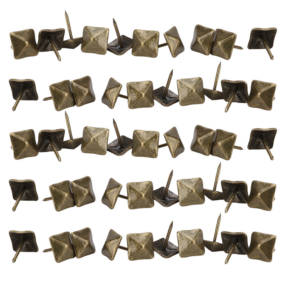 50Pcs Upholstery Door Nail Retro Cyan Bronze Iron 9121376137488