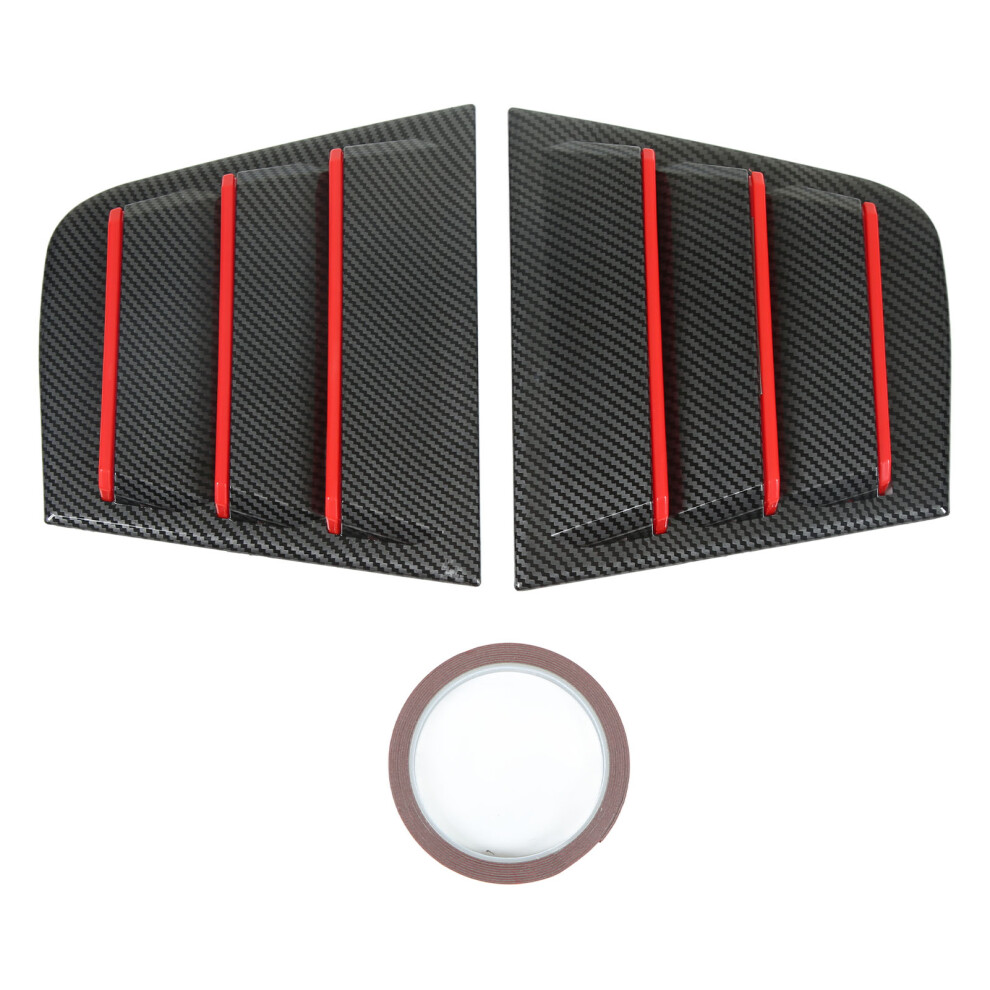1 Pair Car Side Window Louver Abs Air Vent Scoop 9121376137556