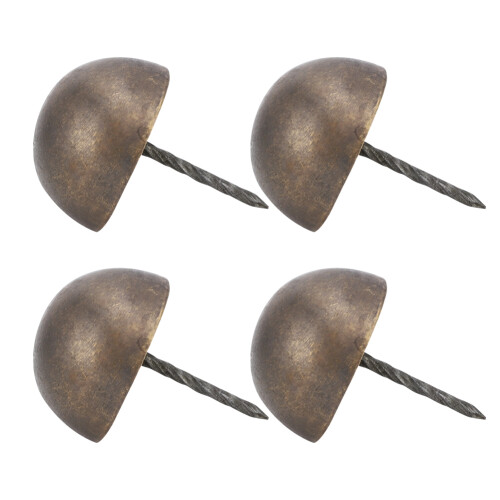 4Pcs Upholstery Nail Round Head Antique Brass 1