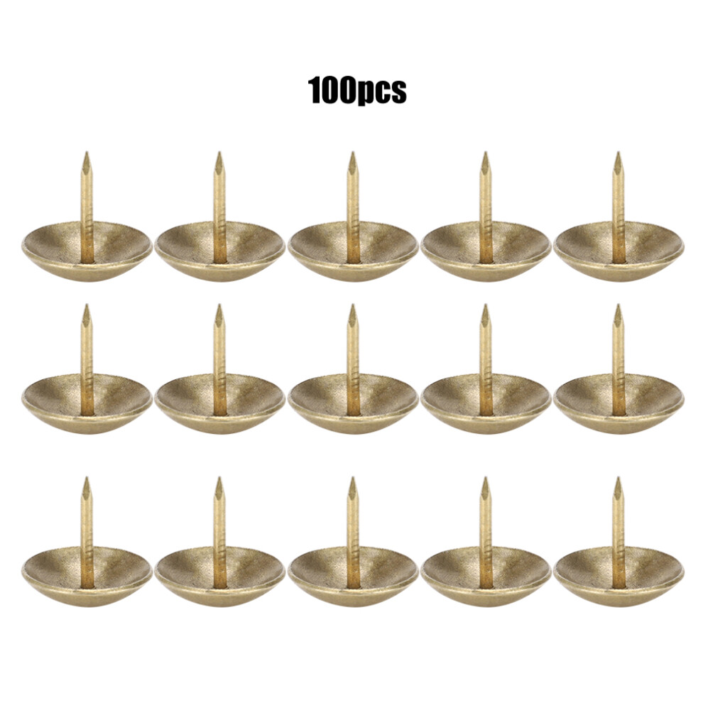 100Pcs Upholstery Nail Cyan Bronze Iron Wooden Box 9121376137648