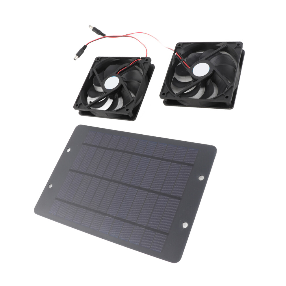 Efficient 20W Solar Exhaust Fan Kit For Greenhouse & Chicken Coop 4921331969797