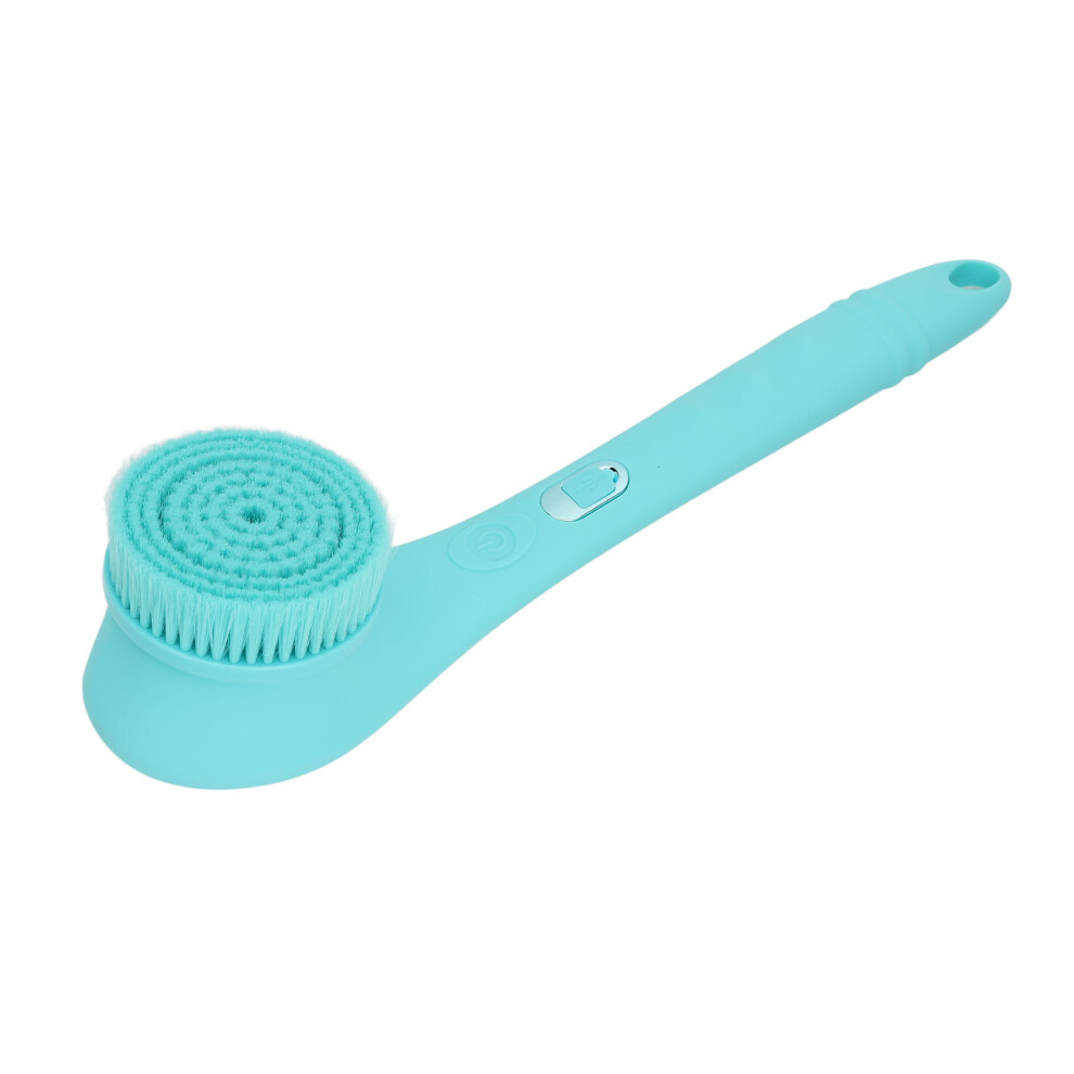 Electric Shower Brush Set, 1200mAh Waterproof Silicone Body Scrubber, Blue