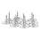 100Pcs Flat Head Upholstery Nail Round Antique 9