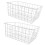 Large Capacity Iron Freezer Baskets - Rust Proof, 2pcs, White 13