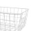 Large Capacity Iron Freezer Baskets - Rust Proof, 2pcs, White 11