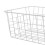 Large Capacity Iron Freezer Baskets - Rust Proof, 2pcs, White 10