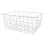 Large Capacity Iron Freezer Baskets - Rust Proof, 2pcs, White 3