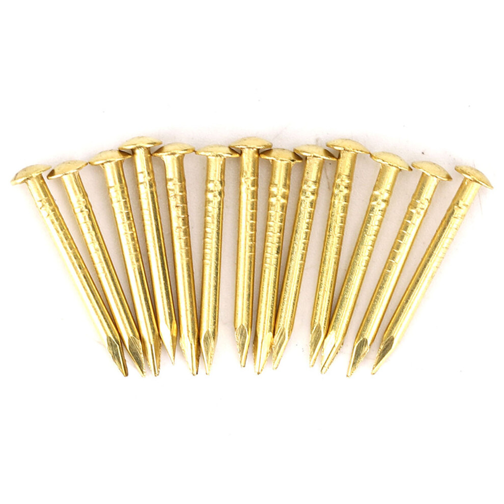 100Pcs Round Head Nail Brass Furniture Hinge 9121376138218