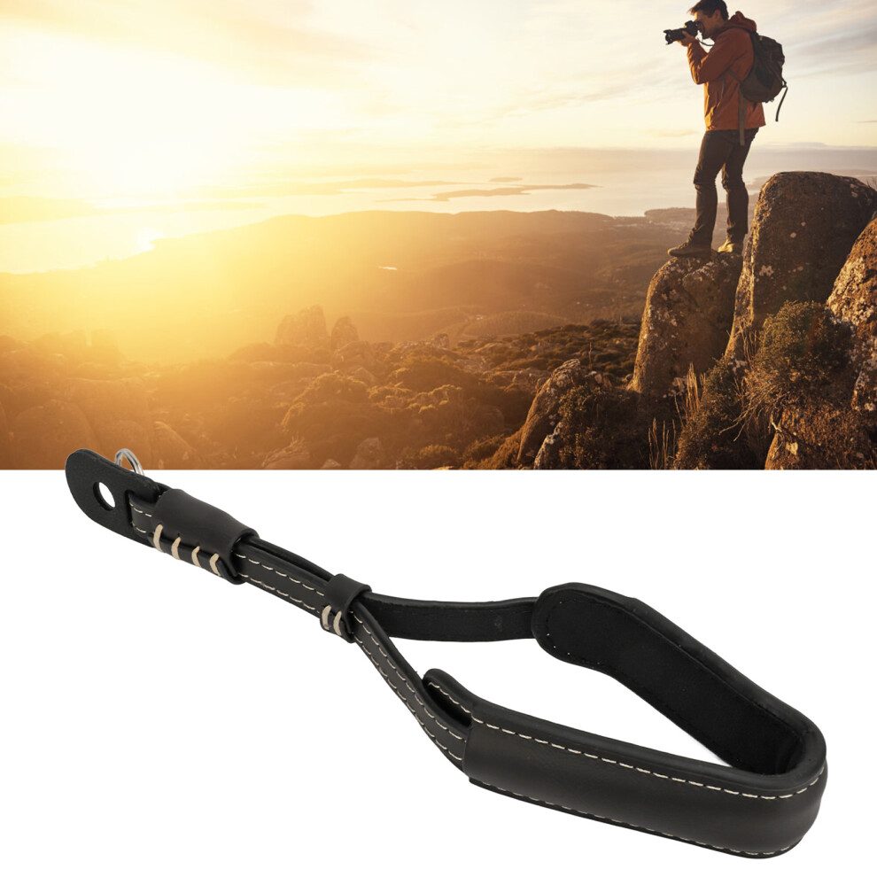 Adjustable Pu Camera Wrist Strap For Dslr, Mirrorless 21.5Cm Black 5091331975322