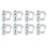 16Pcs Truck Bed Cap Topper Mount Clamps Camper 5
