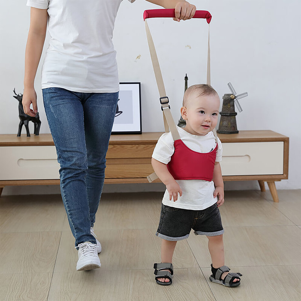 Baby Walking Harness Adjustable Breathable Toddler Infant 6-24 Months Red