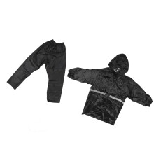 Waterproof Full Body Raincoat Set for Outdoor Travel, XL/XXL Black