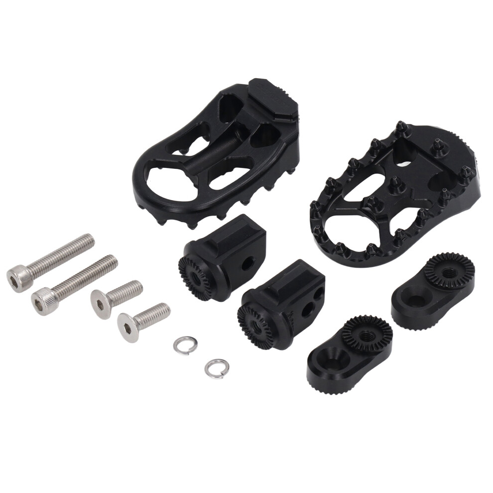 Motorcycle Rear Footpegs Footrests Cnc Aluminum Black 9121376139086